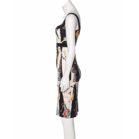 Diane Von Furstenberg Silk-Blend Printed Dress - Picture 2 of 12